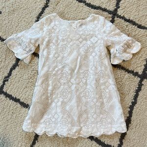 Janie and Jack white dress, size 3, like new